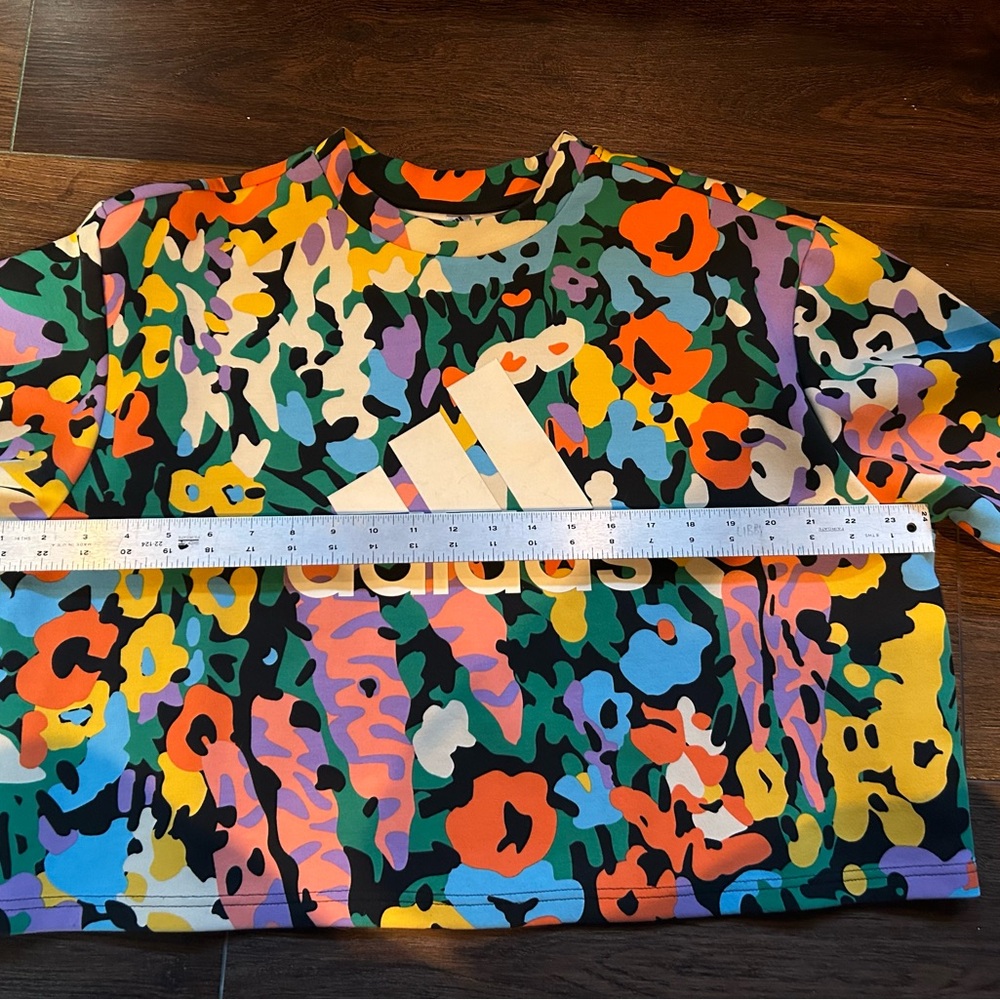 Adidas Originals Colorful Camo Crewneck Sweatshirt XL Streetwear Y2K Gorpcore - Picture 8 of 11